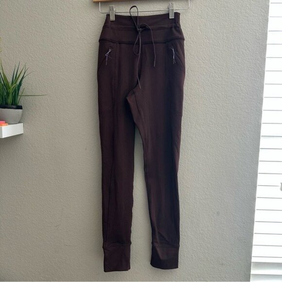 Aerie OFFLINE Warmup Brown Pocket Legging  Size Small Hiker Chic Athleisure - Picture 2 of 8